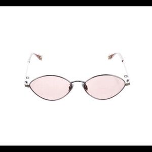 RARE Jimmy Choo SONNY/S 9F6/2S Pink Lens Sunglasses With Silver Sparkle Sides